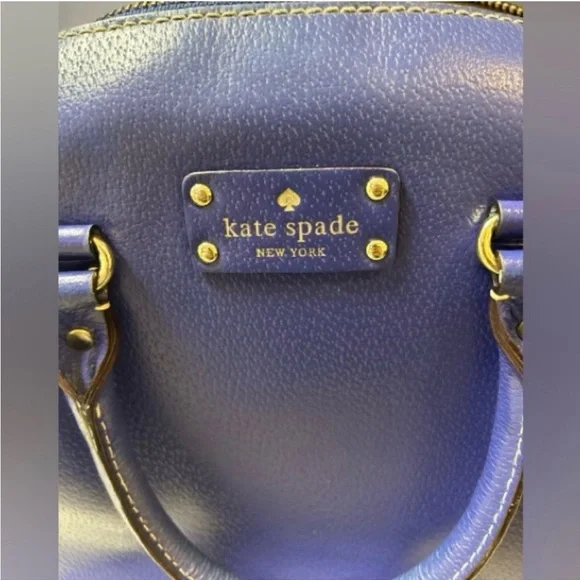 Kate Spade Limited edition Alessa Wellesley holiday blue satchel. - Picture 8 of 14